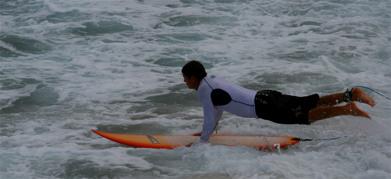 Surfer at Maroubra Beach