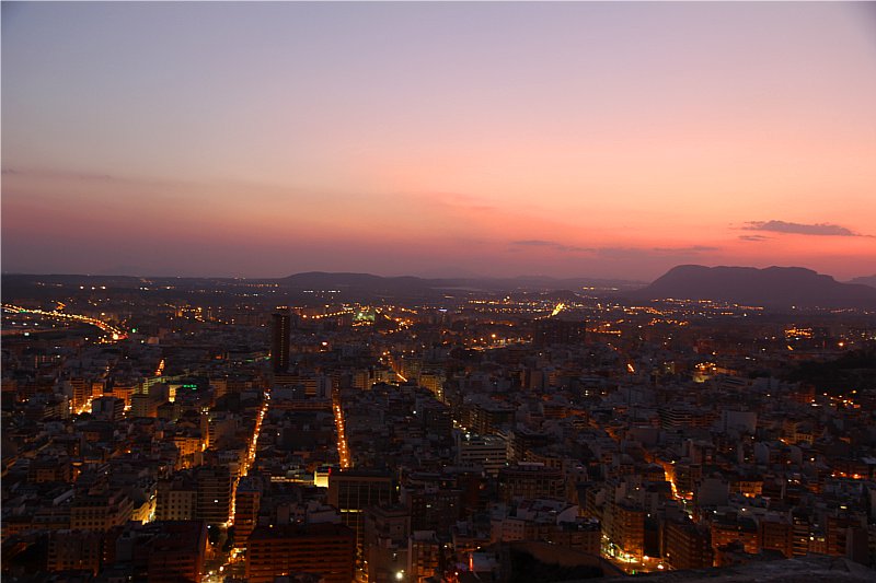 Alicante at night
